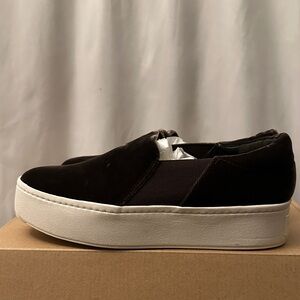 Vince Dark Brown Platform Sneakers